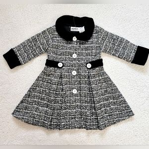Blueberi Boulevard Tweed Coat Dress